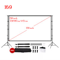 ราคา NEW Nanotech หน้าจอโปรเจคเตอร์ จอโปรเจคเตอร์ จอฉายหนัง หน้าจอแบบพกพา พร้อมขาตั้ง ขนาด 100 120 150 นิ้ว ขาตั้งอย่างดี (14004908162)
