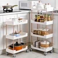 ราคา ชั้นวางของแบบล้อเลื่อน ชั้นวางของข้างตู้เย็น ชั้นวางของในที่แคบ มี 2ชั้น 3ชั้น 4ชั้น 5ชั้น (10793439038)