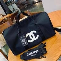 ราคา พร้อมส่งในไทย กระเป๋าถือเดินทาง Chanel Travel Bag ขนาดใบใหญ่ จุใจ ใส่ของได้เยอะ สายสามารถปรับระดับได้ เนื้อผ้าดี (14268933189)