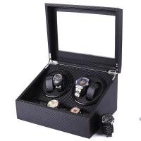 ราคา พร้อมส่ง กล่องหมุนนาฬิกา 4 6คาร์บอนไฟเบอร์สีดำ กล่องนาฬิกา Watch Winder กล่องหมุนนาฬิกาอัตโนมัติ กล่องใส่นาฬิกา W103T (19886441857)