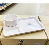 ราคา 1ชุด ชุดอาหารว่าง ถ้วยกาแฟพร้อมถาดรอง ชุดกาแฟ ชุดจัดเบรค ศรีไทยซุปเปอร์แวร์ ตรามือ Unica Flowerware Melamine Coffee Break Set (17366713990)