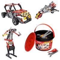 ราคา Meccano ตัวต่อเสริมทักษะ แนว วิศวกรรม พลาสติก แบบกล่องมีหูหิ้ว 150 ชิ้น ต่อได้ 10 แบบ ขึ้นไป (137591614)