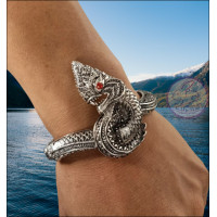 ราคา กำไลพญานาค พญานาคเงินรมดำ พญานาคทอง พญานาคเงินขาว กำไลข้อมือโบราณ (7397014226)