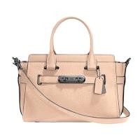 ราคา COACH แท้ จาก Shop รุ่นหรูมาก ลดเยอะมาก หนังแท้ COACH 87295 SWAGGER 27 IN PEBBLE LEATHER (1236342960)