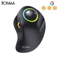 ราคา เมาส์ออกแบบตามหลักสรีรศาสตร์เมาส์แบบลูกกลิ้งเมาส์ไร้สาย JOMAA พร้อมเมาส์โรลเลอร์บอลบลูทูธชาร์จซ้ำได้2 4G ควบคุมด้วยนิ้วหัวแม่มือง่ายส (16958676358)