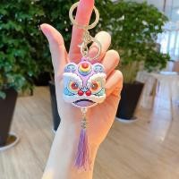 ราคา DASHU2 พวงกุญแจ ตุ๊กตาของขวัญ ของเล่นเด็ก ตุ๊กตาสิงโต พวงกุญแจ พวงกุญแจรถ เครื่องประดับ สไตล์จีน พวงกุญแจหัวเชิดสิงโต มีพู่ พวงกุญแจ (20446633046)