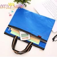 ราคา กระเป๋าใส่เอกสาร กระเป๋าเอกสาร A4 กระเป๋าผ้าใบ กระเป๋าถือหูหิ้ว 2 ซิป กระเป๋า แฟ้มกระเป๋า กระเป๋าใส่แฟ้ม กระเป๋าอเนกประสงค์ พร้อมส่ง (17840370321)