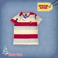 ราคา เสื้อลายคอกลมปักหมี ผ้าเด้ง นุ่ม ไม่หด ไม่ย้วย เนื้อผ้าสเปนเด๊ก (21086011676)