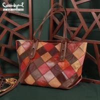 ราคา Cobbler Legend Top handle Bags Ladies Genuine Leather Shoulder Bags for Women Handbags Large Capacity Womens Bag (20562910491)