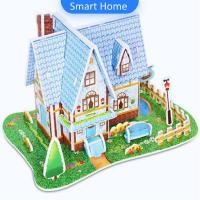ราคา โมเดลบ้าน งานประกอบ 3 จิ๊กซอว์กระดาษ โมเดลร้านค้า เกมสมอง ของเล่นเด็ก 3D puzzle (10502470925)