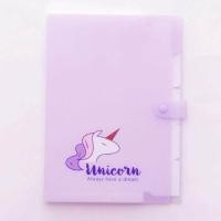 ราคา SALE แฟ้มกระเป๋า ม้ายูนิคอร์น Unicorn สีพาสเทล ขนาด A4 ใช้จัดเก็บเอกสารสำนักงาน และเครื่องเขียนต่างๆ (16049549124)