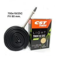 ราคา ยางในจักรยาน CST รุ่น LIGHT ยางในจักรยานเสือหมอบ ขนาด 700x18 25C จุ๊บเล็ก FV 48 60 80 mm คุณภาพดี น้ำหนักเบา ราคา 1 เส้น (20926320193)