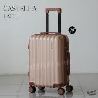 ราคา MINERVA กระเป๋าเดินทางล้อลาก รุ่น Castella 14 20 24 28 นิ้ว วัสดุ ABS แข็งแรง น้ำหนักเบา หิ้วขึ้นเครื่องบินได้ M01 by SWISHNAVY (20922638547)