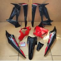 ราคา ชุดสี wave100x wave125x สีแดงดำ เฟรมรถ เวฟ100x (19772753499)
