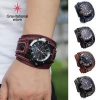 ราคา นาฬิกาข้อมือสำหรับผู้ชายคลื่นความโน้มถ่วงรอบหน้าปัดแม่นยำย้อนยุคปรับเย็นของขวัญวันเกิดแฮนด์เมดสากลเย็บสายหนังควอตซ์เทียมนาฬิกาสำหรับนาฬิกาลำลองที่สวยงามในชีวิตประจำวัน (20480592558)