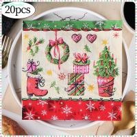 ราคา WDWonder Christmas Napkins Disposable Paper Napkins Dinner Napkins Cocktail Napkins for New Year (20772676289)