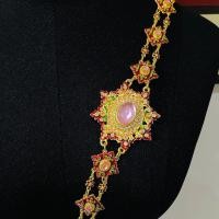 ราคา สร้อย สังวาลย์ Vintage Jewelry สังวาลย์ ชุดไทย ประดับ เพชรพลอย (21223895970)