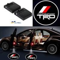 ราคา Xuming ไฟเลเซอร์ LED ติดประตูรถ2ชิ้นสำหรับ Toyota TRD โลโก้ไฟหน้าประตูรถเครื่องฉาย Led ไร้สายใช้ได้กับรถทุกรุ่นต้อนรับประตูรถ (12901096520)
