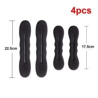 ราคา อุปกรณ์จัดแต่งทรงผม4ชิ้นอุปกรณ์ทำผมหยิกที่คาดผมยางรัดผมโดนัทที่ม้วนโฟมรองผมรูปโดนัทบิดอุปกรณ์แต่งทรงผม (19804423527)