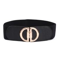 ราคา สายรัดเอวยืดได้สำหรับผู้หญิงเสื้อผ้ากุลสตรีสายรัดหัวเข็มขัดสีทองเข็มขัดยืดได้ (17183280771)