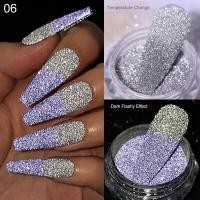 ราคา BORN PRETTY Reflective Powder เปลี่ยนอุณหภูมิ Glitter Powder Shinning Chrome Pigment Dust Manicures Nail Decoration (16601518653)