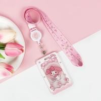 ราคา Sanrio Card Holder with Retractable Lanyard Cute Waterproof Acrylic Card Case ID Card School Card Bus Card Holder Photo Storage (20612222759)