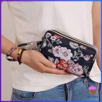 ราคา First Chioce กระเป๋าสตางค์ 3 ช่อง กระเป๋าใส่มือถือ กระเป๋าผ้า คล้องมือ ladies bag (18614024846)