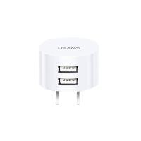 ราคา VISIONN 5V 2 1A Universal Charger Adapter อะแดปเตอร์โทรศัพท์มือถือ Quick Charge Mini Adapter Travel Charger Head Min EU UK US Plug เครื่องชาร์จโทรศัพท์มือถือ Wall Charger Dual Usb Round Charger (15120