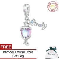 ราคา BAMOER ลูกปัดรูปหมีรูปดาวสีชมพู925เงินสเตอร์ลิงเสน่ห์ของปลาโลมาสำหรับสร้อยข้อมือและกำไลข้อมือผู้หญิงงานประดิษฐ์ทำมือรูปหัวใจสีชมพู SCC2638เครื่องประดับแฟชั่น (20183308802)