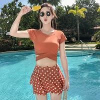 ราคา ชุดว่ายน้ำทูพีช สไตล์ย้อนยุคฝรั่งเศษ เสื้อ กระโปรง ชุดว่ายน้ำทูพีชลายจุดเเฟชั่น (18915077046)
