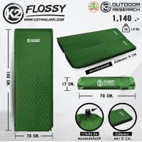 ราคา K2 FLOSSY แผ่นรองนอนแบบพองลมอัตโนมัติ หนา 5 cm สินค้ารับประกัน 2 ปี (17145462259)