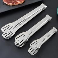 ราคา 9 12 Inch Kitchen Cooking Tongs Stainless Steel Barbecue Clip for Steak Salad Bread Clamp Kitchen Utensils (14012815551)