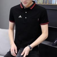ราคา ท็อปส์ HOTSALE Adidasโปโลเสื้อยืดแขนสั้นชายผ้าฝ้ายแท้ลำลองเสื้อโปโลพลัสขนาดเสื้อ (20491450150)