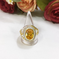 ราคา แหวนทองพญานาคฝังพลอย สีโกเมน บุษราคัม แหวนเพชร เสริมบารมี ใส่ออกงานได้ เสริมโชค ทองชุบ งานสวย ทองปลอม ฟรีถุงกำมะหยี่ (19759791191)