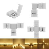 ราคา KKmol ไฟ LED LED ตัวเชื่อมต่อ90องศาตัวเชื่อมต่อสายไฟรูปตัว L Rgb 4 PinPatch 3528 5050 2835มุม10มม (9542317067)