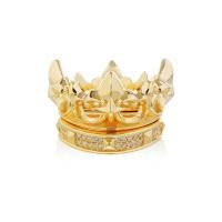 ราคา ake ake the Grand Golden Westminster Crown ring แหวนเงินแท้ 925 แกะมือขัดเงาพิเศษ ชุบทองคำแท้ 24 กะรัต ประดับคริสตัล แยกเป็นสองวง ใส่ซ้อนให้ลงล็อกหรือแยกใส่ (18432828683)