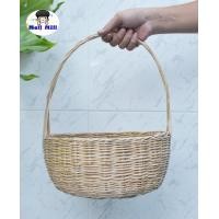 ราคา กระเช้าหวายหูหิ้ว ทรงกลม ขอบเปีย ใบใหญ่ใส่ของได้จุใจ สานด้วยหวายแท้ แข็งแรงทนทาน มีให้เลือก 3 ขนาด (13333344815)