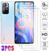 ราคา 3 Pcs Full Cover กระจกนิรภัยสำหรับ Xiaomi Redmi Note 11T 11 Pro Note11 T 11Pro 11 Pro Plus 5G ตัวป้องกันหน้าจอสีแดง mi readme readmi redmy me note11t note11pro proplus tampered tempred temper protecti