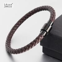 ราคา Lkyou สร้อยข้อมือหนังสแตนเลสสร้อยข้อมือเหล็กหนังสร้อยข้อมือถัก Simple สร้อยข้อมือหนังถักหนังผู้ชายเครื่องประดับ (7531806647)