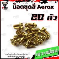 ราคา น็อตชุดสีAerox 1ชุด 20 ตัว น็อตชุดสีแอร์ล็อค Aerox155 น็อตAerox น็อตแอร์ล็อค น็อตเฟรมAerox น็อสแตนเลส Aerox (17455156173)