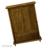 ราคา 1 12 ตู้เสื้อผ้าไม้สไตล์วินเทจขนาดเล็ก (15247846030)