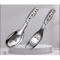 ราคา ช้อนส้อม เด็ก สแตนเลส ลายการ์ตูน เกรด 316 อย่างดี (19457292097)