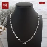 ราคา MT สร้อยคอเงินแท้ ลายโซ่เรือ กว้าง 5 มม ยาว 16 18 20 22 24 26 นิ้ว 925 Sterling Silver Long Cable Hammer Chain sc411 MT Jewelry มณีธารา (10396385629)
