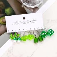 ราคา เครื่องประดับเพชรสำหรับผู้หญิงลูกเต๋าสีเขียวต่างหูผีเสื้อเห็ดสีขาวยาว17ไมล์5ชิ้น เซ็ต (18295087786)