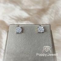 ราคา ต่างหูเพชรแท้ ทองแท้ รุ่น Tortoiseshell Earrings (8603044662)
