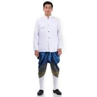 ราคา ชุดราชปะแตน ชุดไทยผู้ชาย ชุดไทยประยุกต์ เสื้อราชปะแตน ชุดไทยชาย ชุดเจ้าบ่าว ชุดลอยกระทง Thai Dress Thai Costume for Men (641068802)