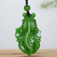 ราคา SKU112 เครื่องรางนำโชค สร้อยคอจี้หยกมงคล ลวดลายสวยงาม หยกสีเขียว มี2ลาย มังกรกิเลน (19990504598)