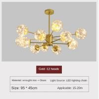 ราคา โคมไฟระย้าอันทันสมัยสำหรับห้องนั่งเล่นโคมไฟติดเพดานสำหรับห้องนอนโคมไฟลูกโป่งถั่ววิเศษแนวคนดังอินเทอร์เน็ตทำจากทองแดงแบบนอร์ดิกห้องรับประทานอาหารโคมไฟดวงดาวห้องนอน (9322069266)