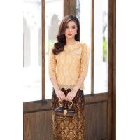 ราคา เสื้อลูกไม้ ผ้าลูกไม้ใยบวบเนื้อดี ลายลูกไม้แน่น (20382555392)