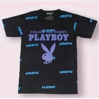 ราคา เสื้อยืดเพลบอย playboy งานปักสกรีนทั่วตัว ป้ายห้อย ผ้าคอตตอน เสื้อยืคอกลม ราคาถูก มีบริการเก็บเงินปลายทาง (19929862364)